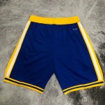 NBA Golden State Warriors 22-23 throwback shorts bleu